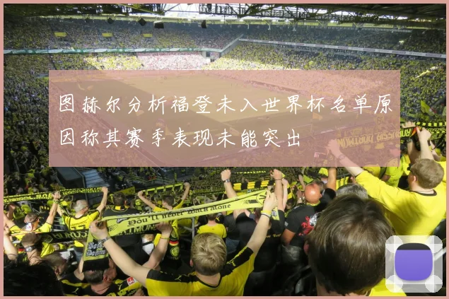 图赫尔分析福登未入世界杯名单原因称其赛季表现未能突出